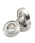 Heavy Duty Double Sealed Deep Groove S6206ZZ Stainless Steel Ball Bearings 30x62x16mm stacked for industrial machinery use.