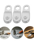 12 Pack Rope Pulley Block With Swivel Bearing For 6 Millimeter Rope And Cable Aluminum Coated Zinc Wear Resistant Wheel Heavy Duty Utility Lift Pulley For Home Diy Projects And Load Handling, close-up set