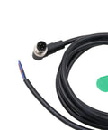 Pro Grade 4 Pin M12 A Coded Actuator Sensor Cable With Right Angle Male To Flying Leads, 2M shielded signal cable for industrial use