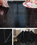 Black Peel And Stick Floor Tiles 12x12 Inch 32 Count Self Adhesive Vinyl Faux Wood Grain Waterproof Flooring for remodeled room