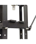 Side view of 10 Ton Benchtop Hydraulic Press With Pressure Gauge, Compact Pro Shop Press In Black Steel, 20,000 Lbs Capacity For Auto Repair