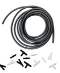 Ultimate Windshield Washer Hose Kit Four Meter Length With Twelve Connectors For Most Cars Flexible Rubber Tubing Replacement
