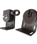 Universal Aluminum Alloy Mounting Brackets For Cordless Crank Roller Replacement, DIY Friendly Install, brown finish