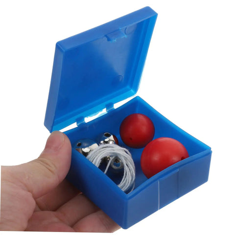 Hands On Pendulum Ball Physics Kit For Classroom Labs And Visual Learning Ball Cradle Demonstration Device in blue box