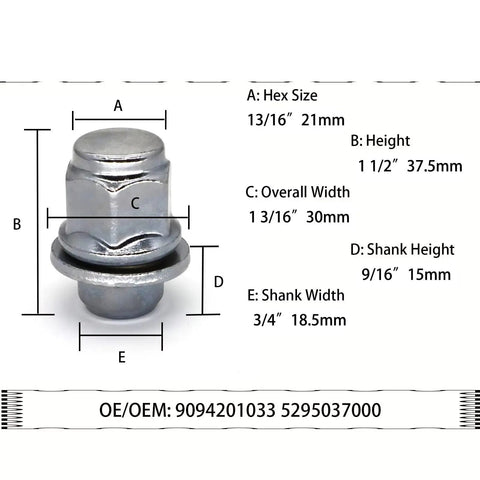 Premium Steel Lug Wheel Studs Kit For Lexus Is350 Ls400 And Ls430 Models Oem 9094201033 Heavy Duty Replacement Parts That Slam Hard To Drive With Style. Steel lug stud dimensions with hex size 13/16in 21mm