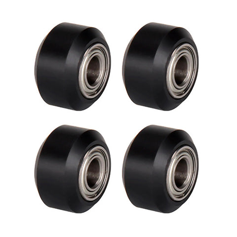 Four POM V Slot Wheels With Bearings 15mm Outer Diameter 5mm Inner Hole For Your 3D Printer V Slot Guide Wheel Setup Fits Ender 3 Pro V2 CR Series Tevo Tarantula Laser Engraver