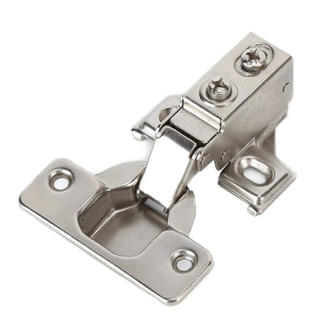 Frameless Cabinet Hinge 35mm Short Arm Hydraulic Corner Hinge zinc alloy one-piece soft close for furniture