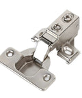 35mm Cabinet Hinge For Frameless Cabinets And Wardrobes, zinc alloy corner hinge with narrow side panels, 90 to 105 degree opening