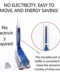 Lazy Shoe Cover Dispenser Steps On Slickly Holds Fifty Waterproof Dust Shields For Cleanrooms Clinics Salons No Power Cord Needed Easy As Pie Walk In Design with movable baffle.