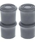 Non Slip Shower Chair Feet Replacement Kit 8 Pack Durable Rubber Foot Caps for Bath Stools in gray stacked view