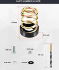 Premium Lawn Mower Seat Spring Kit With Silicone Gasket Upgrade Includes 283516 Compression Spring measures 3.23 inches
