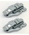 Five Pack Duckbilled Box Hasp Lock With Padlock Hole For Wooden Chests And Cabinets Built To Last Beefy Heavy Duty Brass Finish Iron Latch