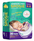 Overnight Diaper Booster Pads Stops Nighttime Leaks For Extra Absorbency Size Four To Six 30 Count Hypoallergenic Made In USA