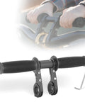 2-In-1 Kids Bike Handlebar Extender For Mountain Bikes And BMX, Quick Mount Bar Extension with black grips and clamps