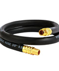 Tough As Nails Air Compressor Whip Hose 3/8 Inch By 3 Feet with brass fittings, kink free design, ideal for tire fill and auto repair.