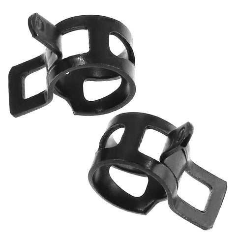 40 Pcs Two Fifth Inch ID Spring Band Type Clamps Black Hose Clips For Fuel Lines Water Pipes Air Tubes And Silicone Hoses Durable Seals