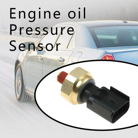 Oil Pressure Sensor Switch And Sending Unit For Dodge Jeep Chrysler Ram Replaces 5149064AA 5149062AA 56028807AB displayed next to car