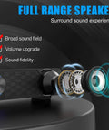 Compact Desktop PC Speakers With USB Powered Wired Connection For Monitor Setup, visual feature exploded view of speaker components