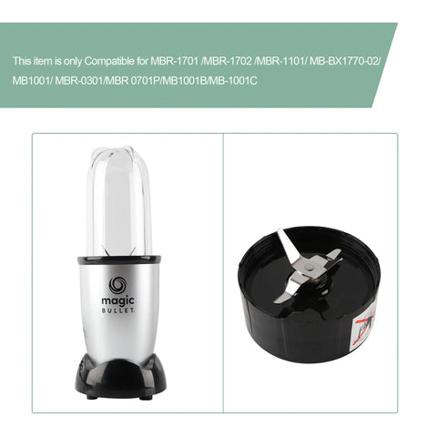 Two Piece 16oz Cup And Cross Blade Blender Replacement Parts For 250W Bullet Style Blenders MB1001 Series Great For Smoothies Frozen Drinks And Creamy Mixes
