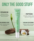 Top Shelf Peptide Eye Cream That Hits Different For Dark Circles And Fine Lines With Hyaluronic Acid And Vitamin B5, 20ml tube.