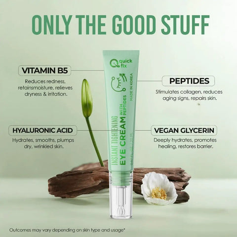 Top Shelf Peptide Eye Cream That Hits Different For Dark Circles And Fine Lines With Hyaluronic Acid And Vitamin B5, 20ml tube.