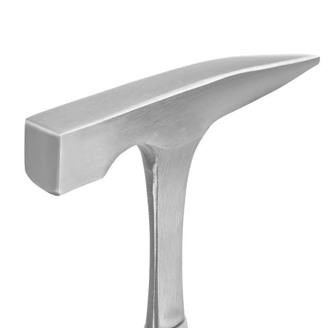 Close-up of 22 Ounce All Steel Rock Pick Hammer With Pointed Tip 11 Inch Length For Prospecting Geology Fossil Dig Rock Hounding Masonry Concrete