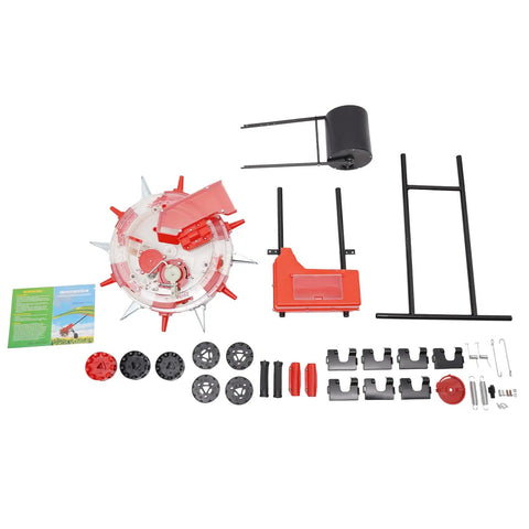 Rugged Hand Push Seeder For Row Crops Walk Behind Planter And Fertilizer Applicator components layout