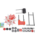 Components of Hand Push Garden Seeder With Six Nozzles And Seed Box, Adjustable Planting Depth And Quantitative Sowing One To Two Seeds