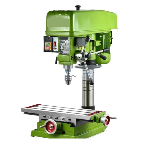 Heavy Duty Manual Tapping Machine Built To Last Featuring A Solid Bench Drill Setup For Dead On Accuracy 220V 750W Power Cranks Through 20Mm Tasks No Sweat Includes CNC Rotary Table For Serious Milling