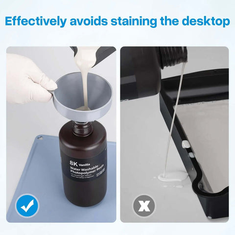 Silicone Resin Printing Mat 400x300mm 2.8mm Thick for LCD 3D Printers preventing desk stains during resin pouring.