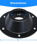 Top Notch Aluminum Rv Table Base Mount For Camper Pedestal Legs With Heavy Duty Rust Resistant Design Measuring 6 5 Inch Outer Diameter and 2 25 Inch Center Hole