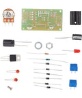 Built Tough Lm317 Adjustable Regulated Power Supply Kit With Ac Dc Input And 2200Uf Filter Cap In Rugged Abs Box components layout.