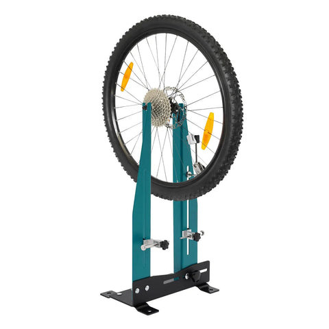 Must Have Wheel Truing Stand For 27.5 To 29 Inch Wheels, Heavy Duty High Carbon Steel Repair Tool with mounted bike wheel