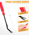 82Pcs Plastic Rivet Gun Set With Fastener Remover showing 7-inch durable plastic and metal for comfortable use