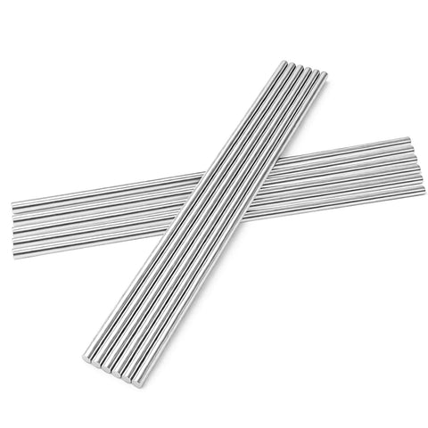 1mm By 300mm 304 Stainless Steel Rod Set 12 Pieces Round Solid Shaft Rods For Crafts And DIY Projects Lathe Bar Stock For Car Repairs