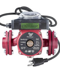 Plug And Play 115V Hot Water Recirculating Pump With Timer 115W Workhorse delivers mean flow at 12.68 GPM for heating systems.