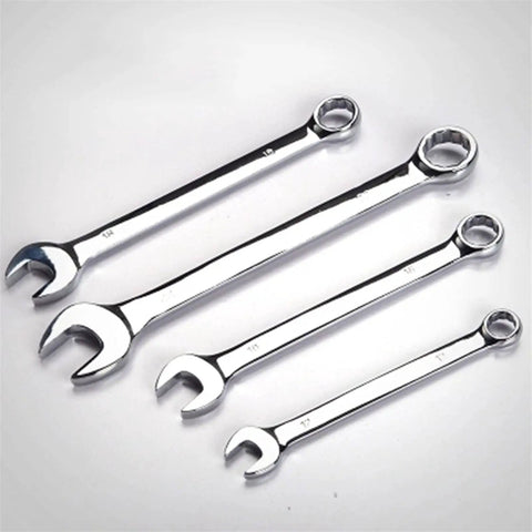 14 Piece Ratchet Wrench And Spanner Set With Fixed Head Handles For Tight Spaces Durable Anti Rust Finish Hand Tools Kit For Home, Garage, And Workshop