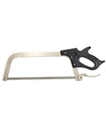 16 Inch Meat Saw With Tightening Cam, Nickel Plated Frame, Ergonomic Black Handle, Pro Grade Butcher Tool For Easy Carcass Breakdown
