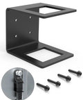 Heavy Duty 2.5 Inch Truck Bed Hitch Holder And Trailer Storage Bracket, black metal with screws for installation.