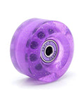 4 Pack Purple Dope Roller Skate Wheels 82A High Elastic PU For Outdoor Quad Skates Replacement Parts Non Light Up Decorative Wheel Set