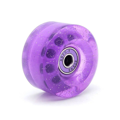 4 Pack Purple Dope Roller Skate Wheels 82A High Elastic PU For Outdoor Quad Skates Replacement Parts Non Light Up Decorative Wheel Set