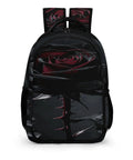 Dope Thorned Rose Bloom Printed Unisex Backpack With Large Capacity Durable Polyester Daypack Breathable Design Smooth Zipper