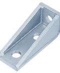Heavy Duty 4 Pack 90 Degree Gusseted Strut Channel Fittings For 1-5/8 Inch Channel, L Corner Brackets, 7/32 Inch, Electrogalvanized Steel
