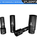 Beefy Heavy Duty 14 Piece Half Inch Impact Socket Set With Deep Sockets Industrial Grade Chrome Vanadium High Torque Includes Drill Socket Adapter Built For Tough Auto And Mechanic Jobs