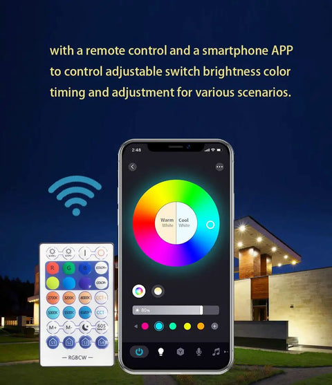 Smart color wheel on smartphone with remote control for Plug And Play Pendant Light With Smart Color Changing Bulb And Wireless Remote Hanging Lamp For Farmhouse Decor Game Changer Lighting For Living Room And Bedroom Super Chill Setup.