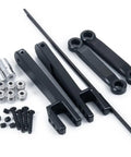 Alloy Rear Sway Bar Set For 1 Tenth RBX10 Ryft 4WD Brushless Rock Bouncer RTR Matte Black components and hardware