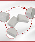 Three 1 x 2 x 3 inch hardened steel machinist blocks, precision ground for layout and grinding.