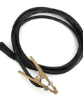 Top Notch 260A Brass Ground Clamp For Heavy Duty Welding Jobs with flexible black cable and sturdy clip for secure connections.
