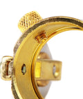 Close-up of Plasma Cutter Roller Guide Wheel Spacer Circle Compass Stand Off For P 80 Pilot Arc Starting Fit For Panasonic 80A 100A Torch Easy Install Dope Upgrade With High Temp Resistant Premium Build showing the golden brass construction.