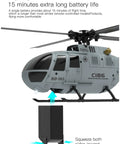 C186 Remote Control Helicopter For Adults 14 Plus Beginners To Pros, Single Rotor Aileronless BO 105 Style Model, battery insert
